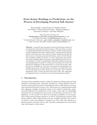 Primera página de From Sensor Readings to Predictions: On the Process of Developing Practical Soft Sensors